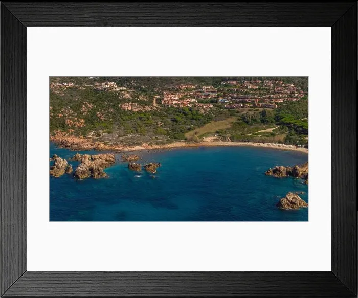 Framed Print : The rocky and sandy beach of Di Cala in the north-west of Sardinia Framed Print : The rocky and sandy beach of Di Cala in the north-west of Sardinia