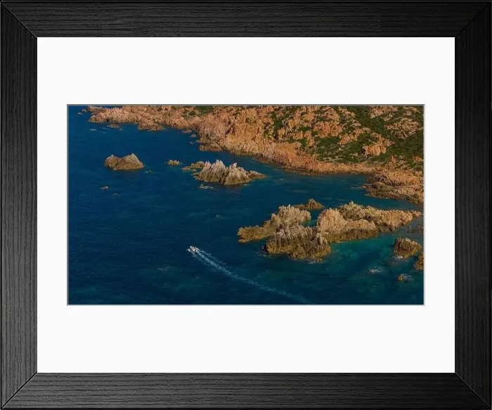 Framed Print : The coastline of the north-west of Sardinia Framed Print : The coastline of the north-west of Sardinia