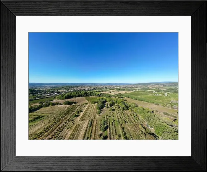 Framed Print : Aerial Panorama of Pertuis: Summer Horizon in Vaucluse Framed Print : Aerial Panorama of Pertuis: Summer Horizon in Vaucluse