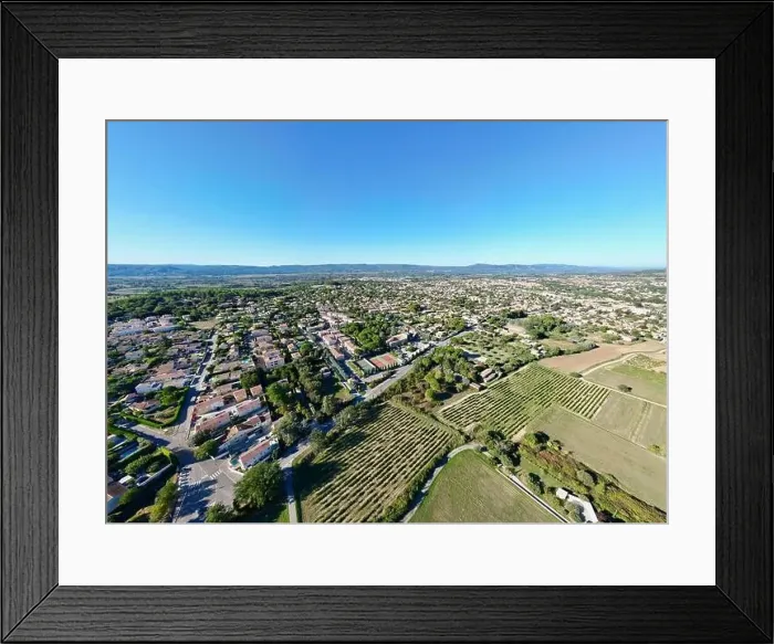Framed Print : Aerial Panorama of Pertuis under a Summer Blue Sky: A Quintessential City in Provence-Alpes-Côte d'Azur Framed Print : Aerial Panorama of Pertuis under a Summer Blue Sky: A Quintessential City in Provence-Alpes-Côte d'Azur