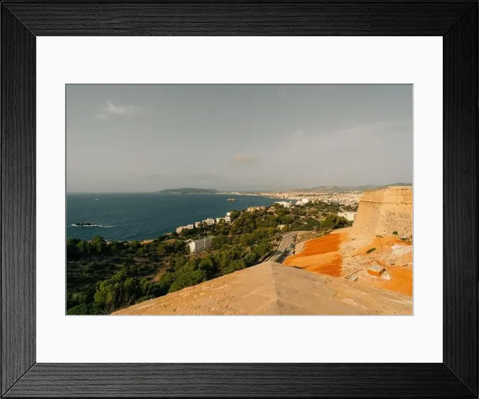 Framed Print : Ibiza Town. Ibiza.Spain - may 2023 Panoramic view from the walls of the castle di Eivissa to the port of Ibiza Framed Print : Ibiza Town. Ibiza.Spain - may 2023 Panoramic view from the walls of the castle di Eivissa to the port of Ibiza