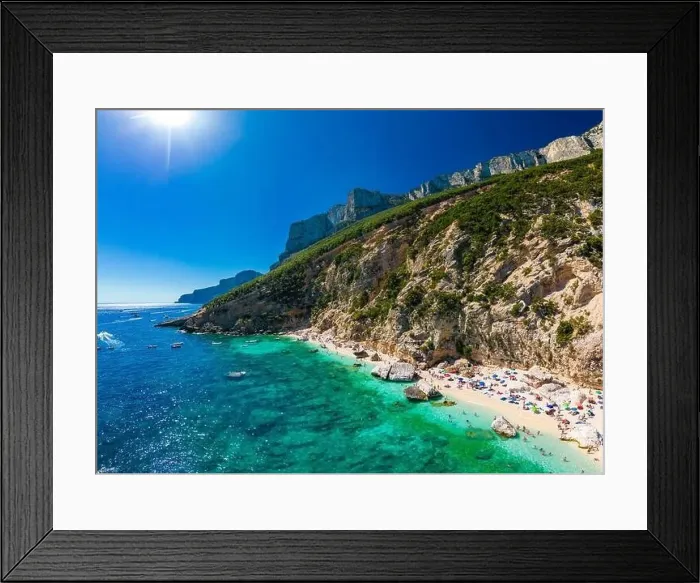 Framed Print : Aerial view of Cala Mariolu, Italy, east coast of Sardinia, Orosei gulf in the Baunei municipal Framed Print : Aerial view of Cala Mariolu, Italy, east coast of Sardinia, Orosei gulf in the Baunei municipal