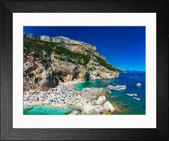 Framed Print : Aerial view of Cala Mariolu, Italy, east coast of Sardinia, Orosei gulf in the Baunei municipal Framed Print : Aerial view of Cala Mariolu, Italy, east coast of Sardinia, Orosei gulf in the Baunei municipal