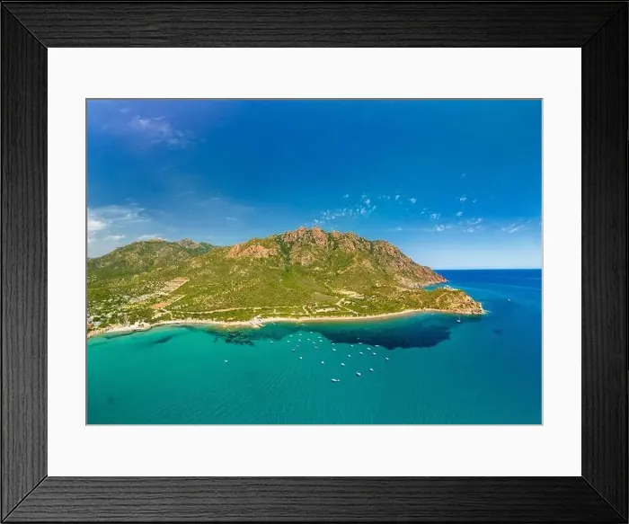 Framed Print : Aerial drone panorama of Foxi Manna beach in Tertenia. Sardinia, Italy Framed Print : Aerial drone panorama of Foxi Manna beach in Tertenia. Sardinia, Italy