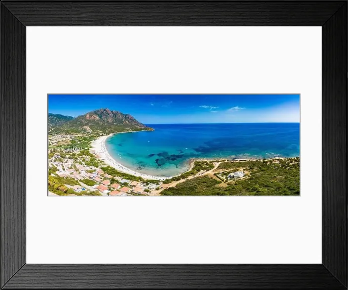 Framed Print : Aerial drone panorama of Foxi Manna beach in Tertenia. Sardinia, Italy Framed Print : Aerial drone panorama of Foxi Manna beach in Tertenia. Sardinia, Italy
