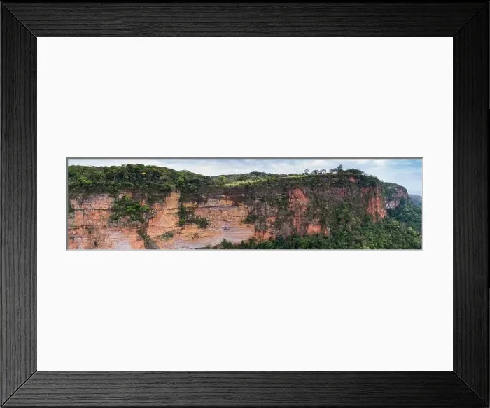 Framed Print : Close-up aerial view to an impressive red cliff wall, Chapada dos Guimarães, Mato Grosso, Brazil Framed Print : Close-up aerial view to an impressive red cliff wall, Chapada dos Guimarães, Mato Grosso, Brazil