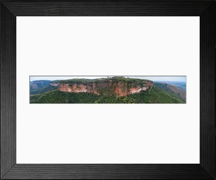 Framed Print : Panoramic aerial view of table mountain, Chapada dos Guimarães, Brazil Framed Print : Panoramic aerial view of table mountain, Chapada dos Guimarães, Brazil