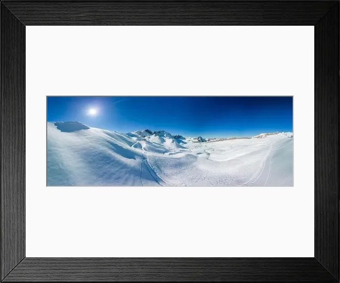 Framed Print : Ski slopes and mountains, Melchsee-Frutt mountain resort village, Switzerland in winter Framed Print : Ski slopes and mountains, Melchsee-Frutt mountain resort village, Switzerland in winter