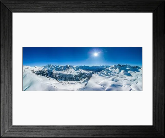 Framed Print : Ski slopes and mountains, Melchsee-Frutt mountain resort village, Switzerland in winter Framed Print : Ski slopes and mountains, Melchsee-Frutt mountain resort village, Switzerland in winter