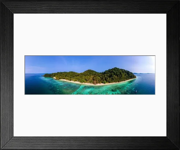 Framed Print : Panoramic view from the sky at Koh Kradan island Thailand, voted as best beach in the world in 2023 Framed Print : Panoramic view from the sky at Koh Kradan island Thailand, voted as best beach in the world in 2023