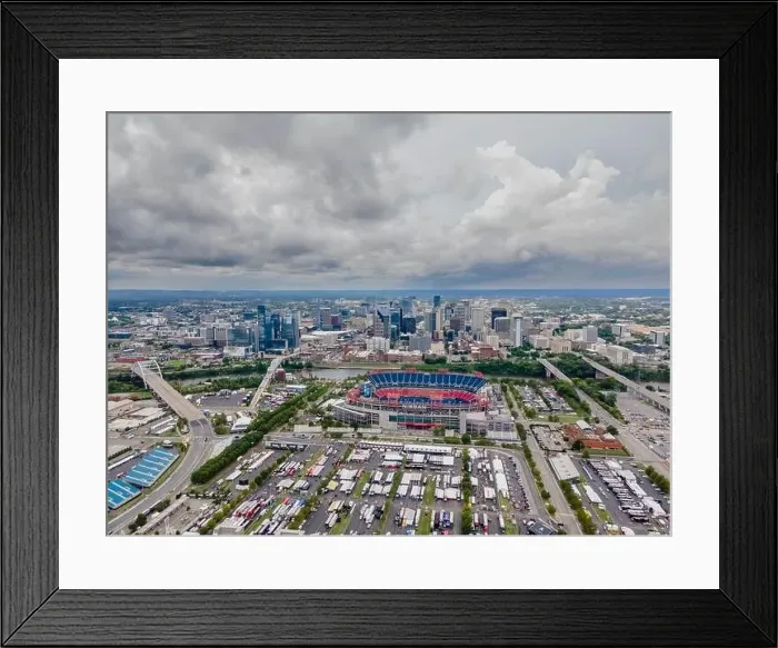 Framed Print : Aerial View Of Nashville, Tennessee Framed Print : Aerial View Of Nashville, Tennessee