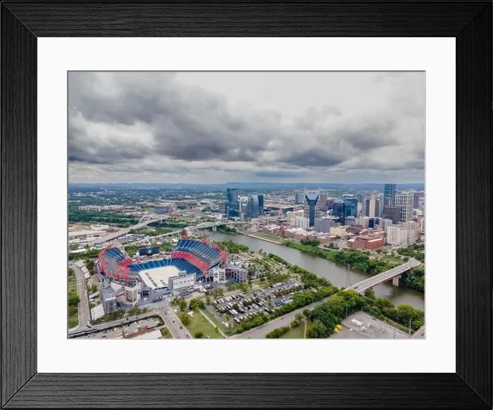 Framed Print : Aerial View Of Nashville, Tennessee Framed Print : Aerial View Of Nashville, Tennessee