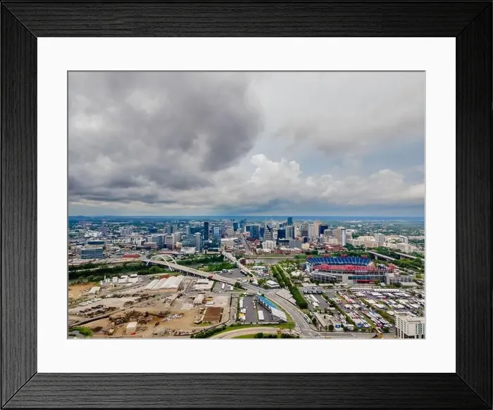 Framed Print : Aerial View Of Nashville, Tennessee Framed Print : Aerial View Of Nashville, Tennessee