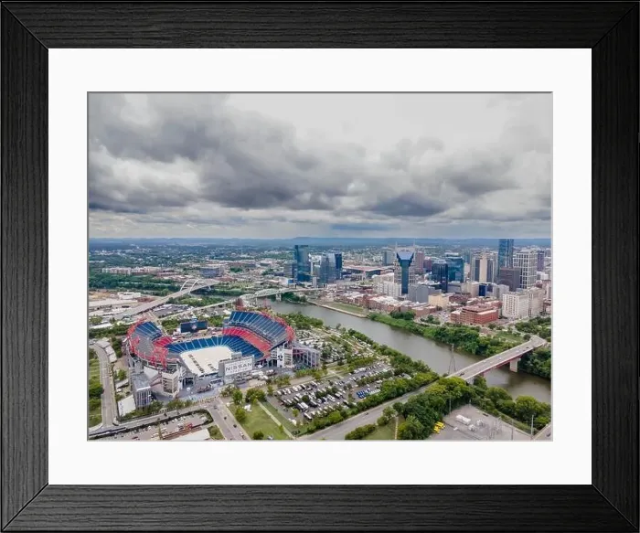 Framed Print : Aerial View Of Nashville, Tennessee Framed Print : Aerial View Of Nashville, Tennessee