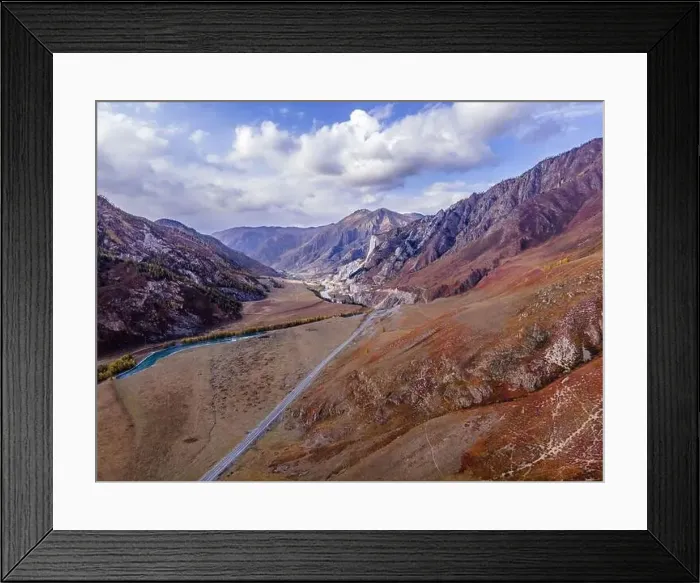 Framed Print : The aerial picture of the scenic road (Chui tract) Framed Print : The aerial picture of the scenic road (Chui tract)