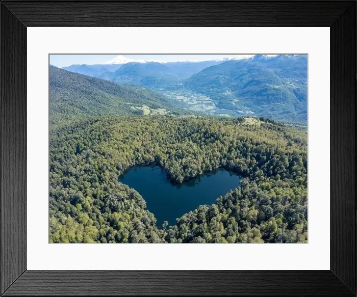 Framed Print : Heart lagoon, Laguna Corazon, Chile Framed Print : Heart lagoon, Laguna Corazon, Chile