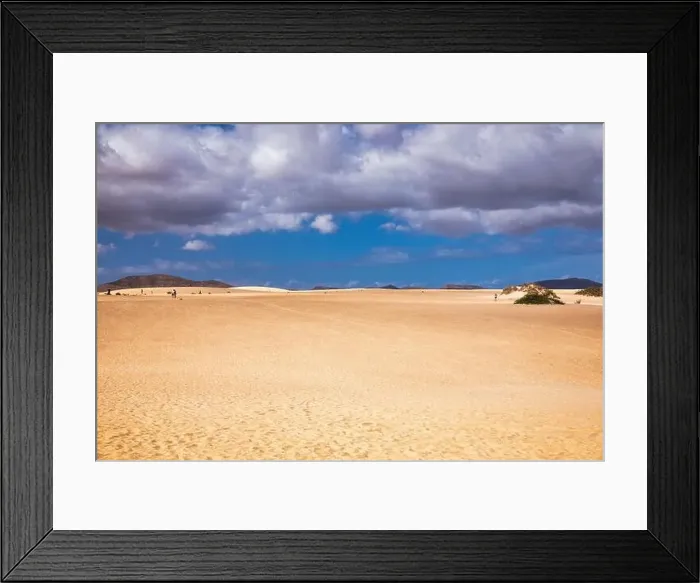 Framed Print : Sand dunes, Las Dunas de Corralejo