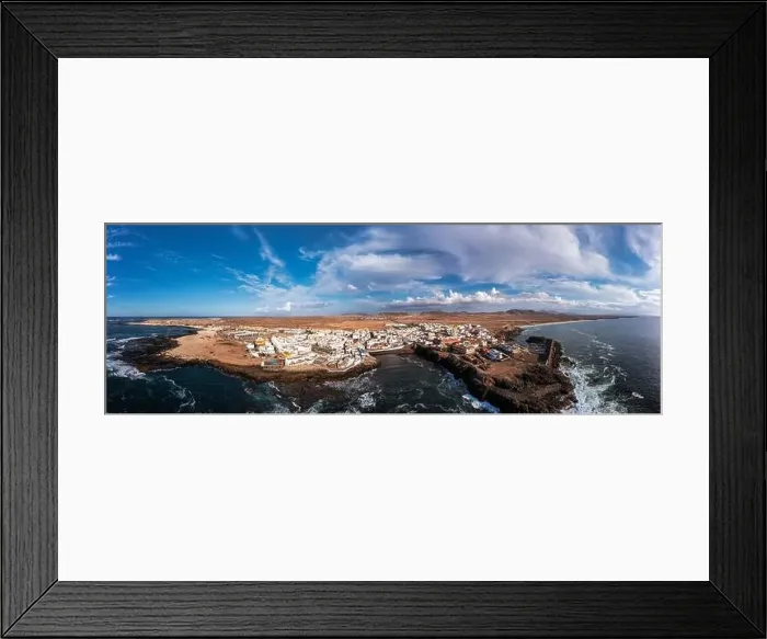 Framed Print : Panoramic view of El Cotillo city in Fuerteventura Framed Print : Panoramic view of El Cotillo city in Fuerteventura