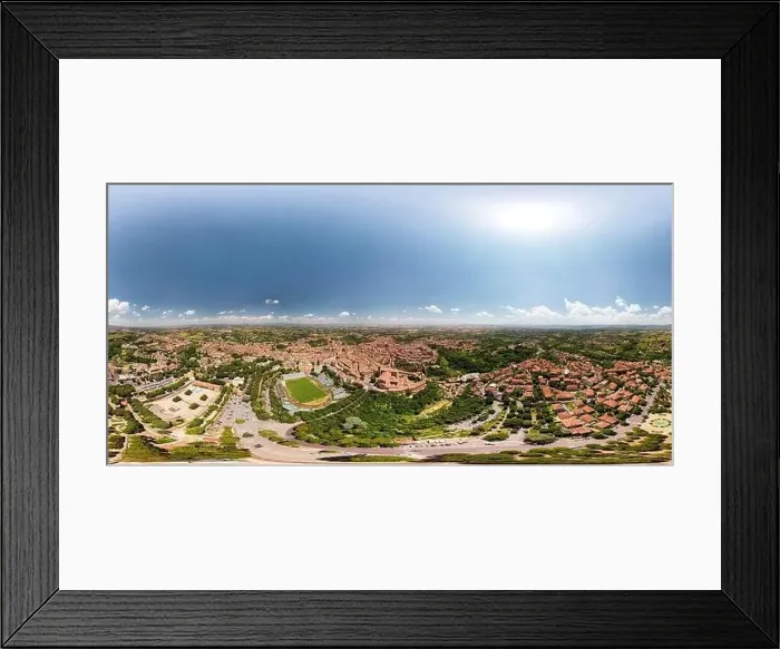 Framed Print : Aerial view of Siena, medieval town in Tuscany Framed Print : Aerial view of Siena, medieval town in Tuscany