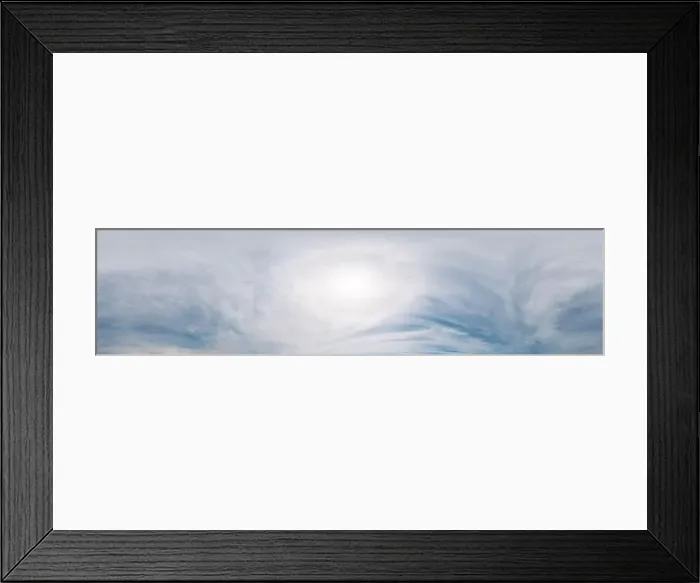 Framed Print : overcast sky panorama with Cirrostratus clouds