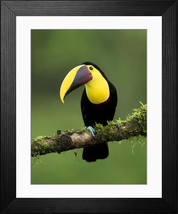 Framed Print : The yellow-throated toucan (Ramphastos ambiguus) is a Near Threatened species of bird in the family Ramphastidae Framed Print : The yellow-throated toucan (Ramphastos ambiguus) is a Near Threatened species of bird in the family Ramphastidae