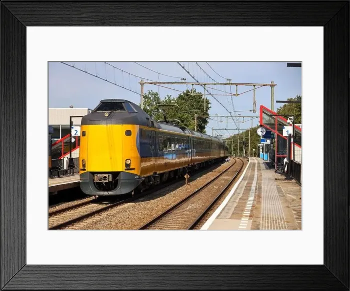 Framed Print : ICM Koploper intercity train of NS running along Nieuwerkerk aan den IJssel in the Netherlands