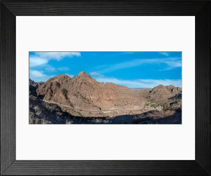 Framed Print : The road from la paz to Loreto panorama Baja California Sur Rocks desert landscape view Framed Print : The road from la paz to Loreto panorama Baja California Sur Rocks desert landscape view