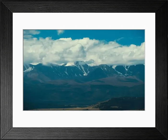 Framed Print : Kurai steppe and North-Chui ridge on background. Altai mountains, Russia Framed Print : Kurai steppe and North-Chui ridge on background. Altai mountains, Russia