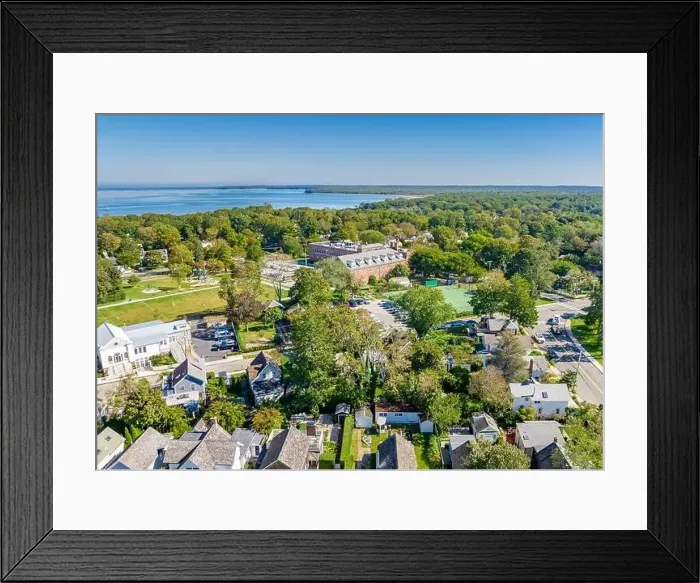 Framed Print : aerial view of Pierson High school and vicinity Framed Print : aerial view of Pierson High school and vicinity