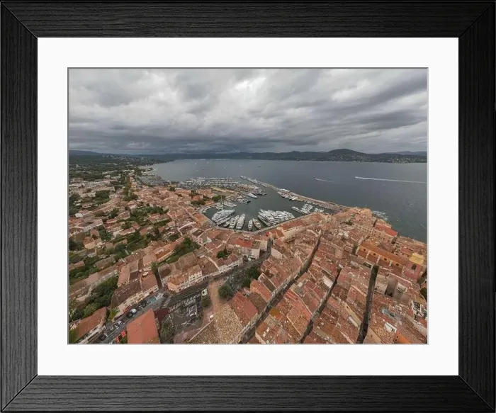 Framed Print : Aerial view of the marina in Saint-Tropez Framed Print : Aerial view of the marina in Saint-Tropez