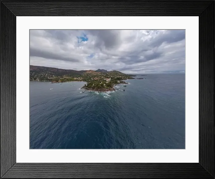 Framed Print : Aerial video of the Agay bay on the French Riviera Framed Print : Aerial video of the Agay bay on the French Riviera