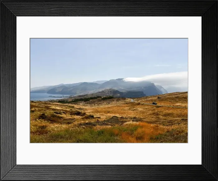 Framed Print : Miradouro da Ponta do Rosto and the cliffs in Madeira, Portugal