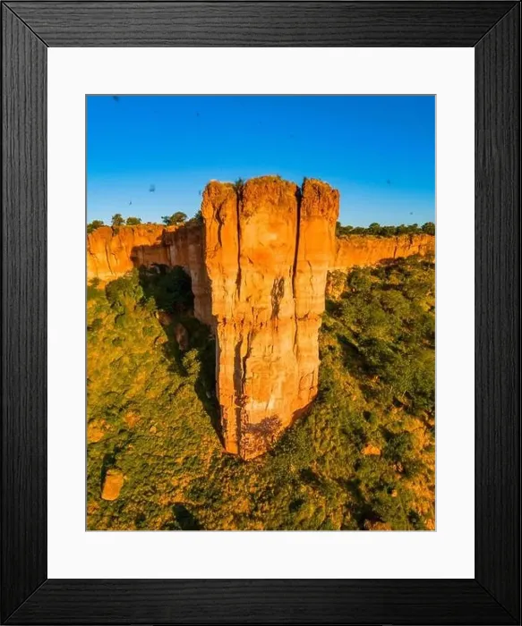 Framed Print : Aerial images of Zimbabwe's Chilojo cliffs in Gonarezhou National Park Framed Print : Aerial images of Zimbabwe's Chilojo cliffs in Gonarezhou National Park
