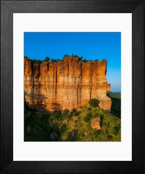Framed Print : Aerial images of Zimbabwe's Chilojo cliffs in Gonarezhou National Park Framed Print : Aerial images of Zimbabwe's Chilojo cliffs in Gonarezhou National Park