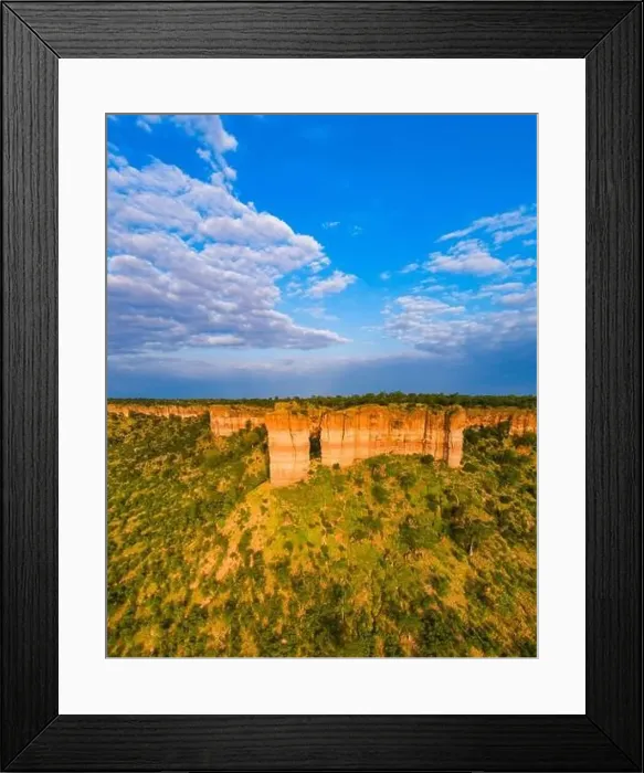 Framed Print : Aerial images of Zimbabwe's Chilojo cliffs in Gonarezhou National Park Framed Print : Aerial images of Zimbabwe's Chilojo cliffs in Gonarezhou National Park