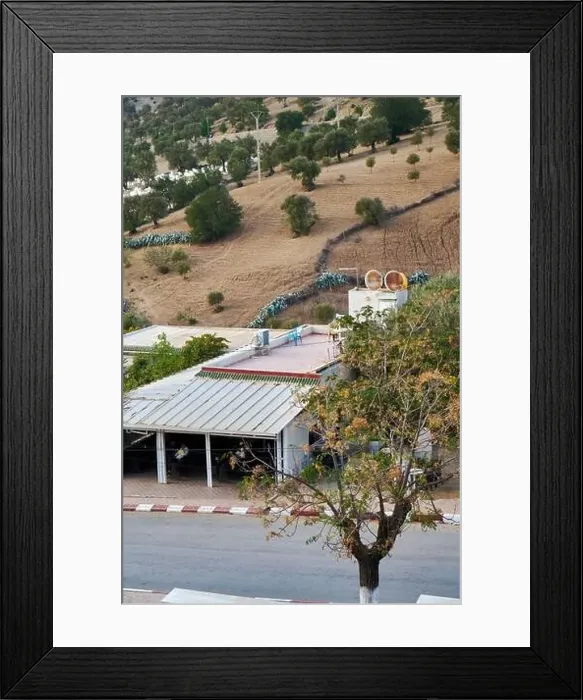 Framed Print : View of the village in the mountains Framed Print : View of the village in the mountains