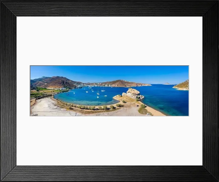 Framed Print : Amazing beach of Kalikatsou on Patmos island, Greece Framed Print : Amazing beach of Kalikatsou on Patmos island, Greece