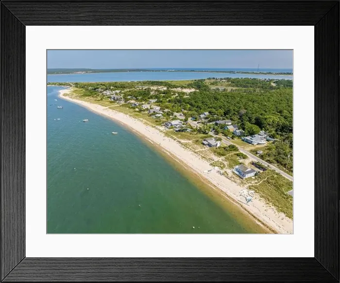 Framed Print : aerial view of lazy point Framed Print : aerial view of lazy point