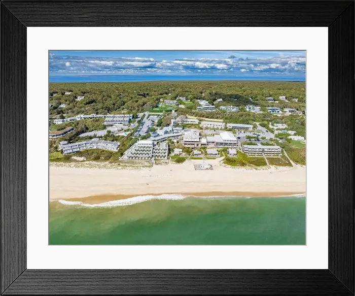 Framed Print : aerial view of of Gurney's Montauk Resort and seawater spa Framed Print : aerial view of of Gurney's Montauk Resort and seawater spa