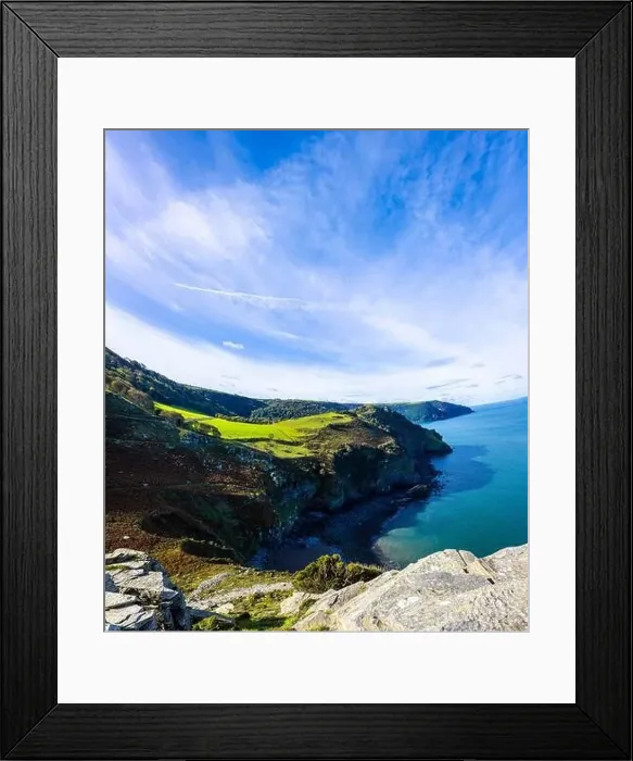 Framed Print : Photographer shooting the Valley of Rocks Framed Print : Photographer shooting the Valley of Rocks