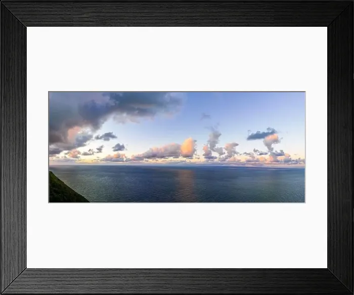 Framed Print : Aerial view of Lynton, a town on the Exmoor coast in the North Devon district in the county of Devon, England Framed Print : Aerial view of Lynton, a town on the Exmoor coast in the North Devon district in the county of Devon, England
