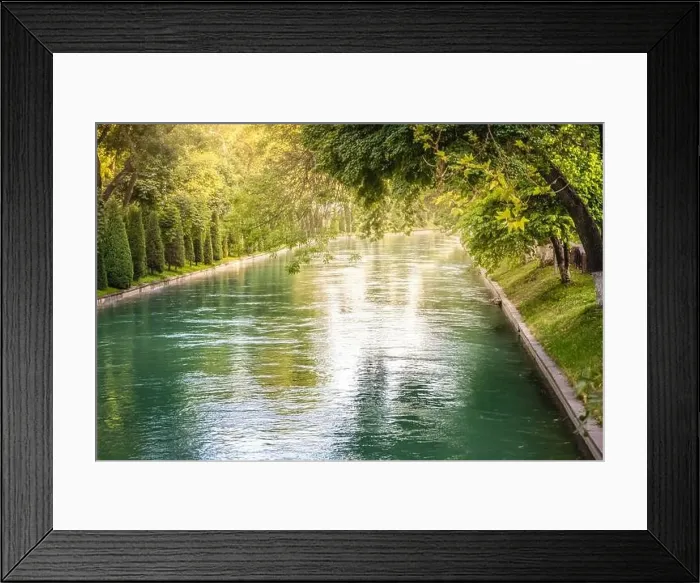 Framed Print : Beautiful landscape view of the city river. Travel attractions theme Framed Print : Beautiful landscape view of the city river. Travel attractions theme