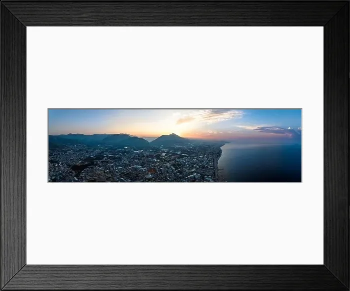 Framed Print : Sunrise over Alanya Beach from a drone, Turkish Riviera on Mediterranean Coast, Antalya, Turkey Framed Print : Sunrise over Alanya Beach from a drone, Turkish Riviera on Mediterranean Coast, Antalya, Turkey