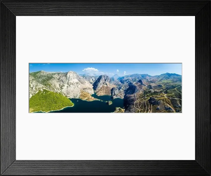 Framed Print : Panorama over GREEN CANYON from a drone, Alanya, Turkey Framed Print : Panorama over GREEN CANYON from a drone, Alanya, Turkey