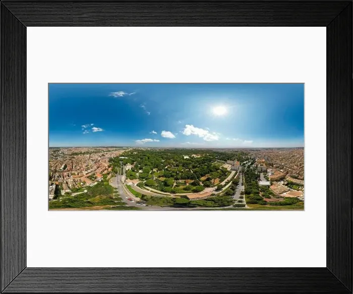 Framed Print : Rome cityscape aerial panorama of many buildings with orange roofs from above. Beautiful Italy city landscape Framed Print : Rome cityscape aerial panorama of many buildings with orange roofs from above. Beautiful Italy city landscape
