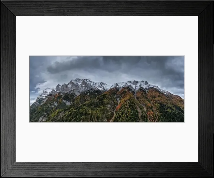 Framed Print : drone panorama view of the Calanda mountain massif in the Swiss Alps near Chur Framed Print : drone panorama view of the Calanda mountain massif in the Swiss Alps near Chur