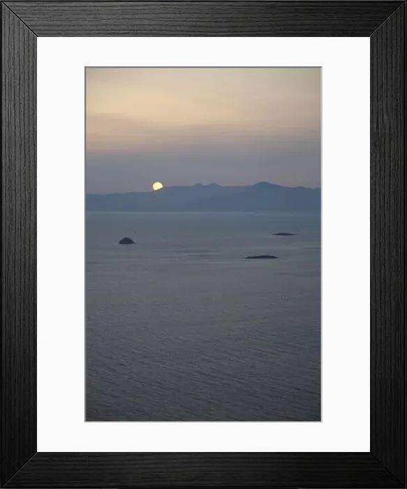 Framed Print : Seaside town of Turgutreis and spectacular sunsets. aerial view of islands and sea Framed Print : Seaside town of Turgutreis and spectacular sunsets. aerial view of islands and sea