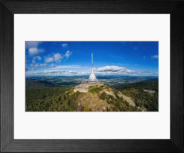 Framed Print : Hotel and transmitter on Jested mountain above the city of Liberec. Northern Bohemia. Czech Republic Framed Print : Hotel and transmitter on Jested mountain above the city of Liberec. Northern Bohemia. Czech Republic