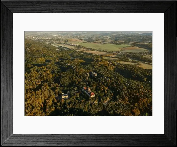 Framed Print : Hruba skala castle built on the top of sandstone rocks Framed Print : Hruba skala castle built on the top of sandstone rocks