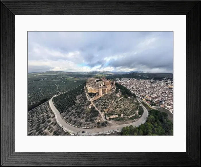Framed Print : aerial view of the fortress of La Mota in the municipality of Alcalá the Real, Andalusia Framed Print : aerial view of the fortress of La Mota in the municipality of Alcalá the Real, Andalusia